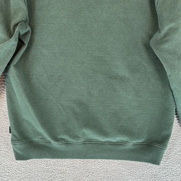 Patagonia Buffalo graphic Men's Large Green long sleeve Hoodie kangaroo pocket - Picture 12 of 13